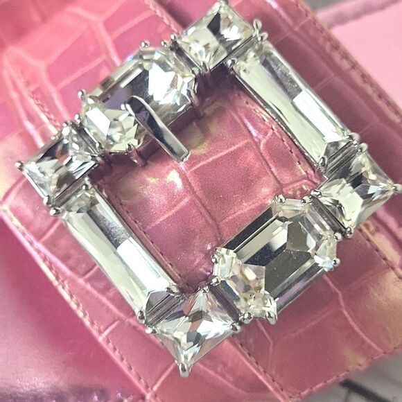 Stuart Weitzman Pantheon Pink Slide Sandals. Size 6.5B - Picture 2 of 7